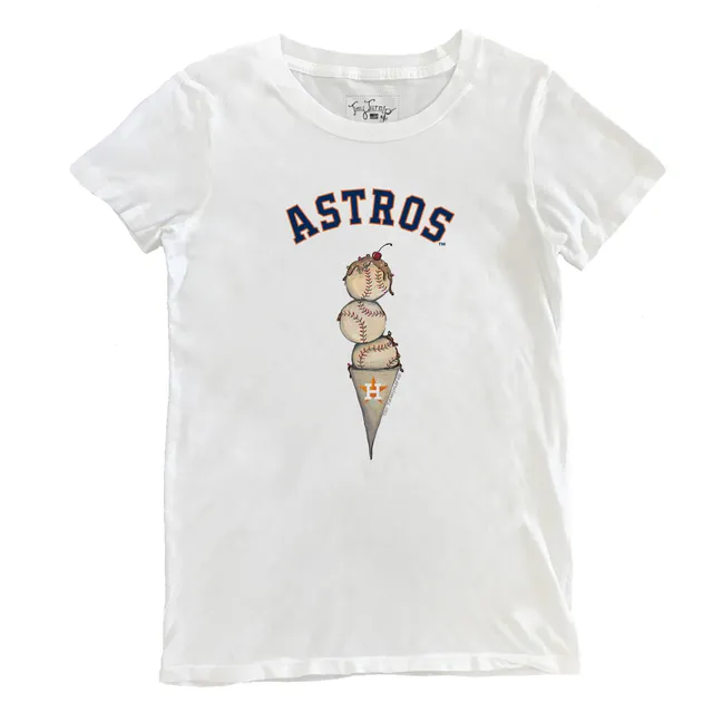 Youth Tiny Turnip White Houston Astros Bubbles T-Shirt 
