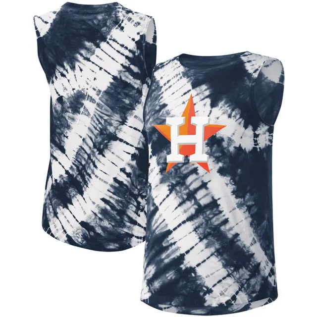 Women's Touch Navy Atlanta Braves Money Ball Tie-Dye Tank Top Size: Medium