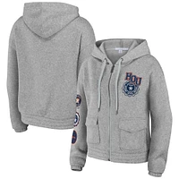 Women's WEAR by Erin Andrews Gray Houston Astros Full-Zip Hoodie