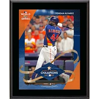 Plaque sublimée de 10,5" x 13" des champions de la Série mondiale 2022 de Yordan Alvarez, Astros de Houston