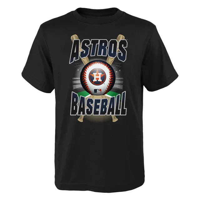 MLB Team Apparel Youth Houston Astros Navy Letterman T-Shirt