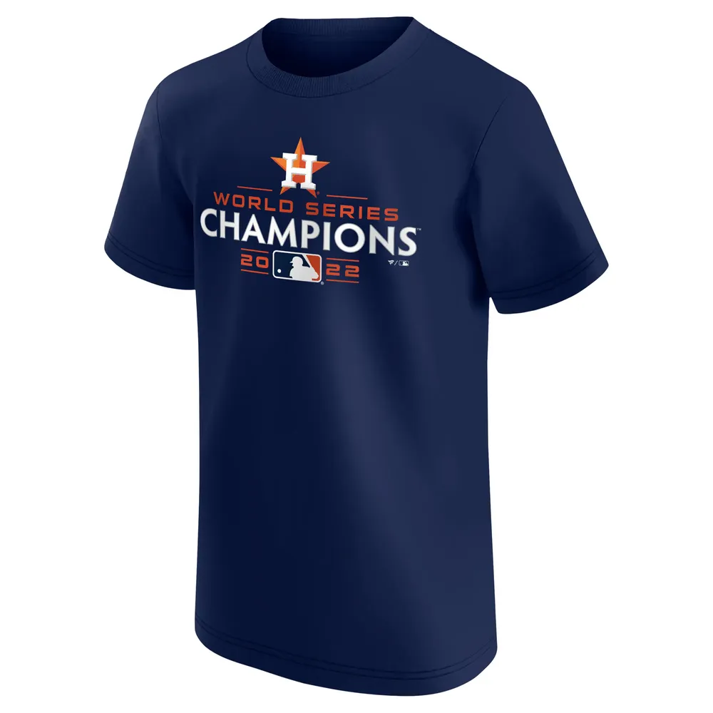 Fanatics Branded Youth Fanatics Branded Navy Houston Astros 2022 World  Series Champions Logo T-Shirt