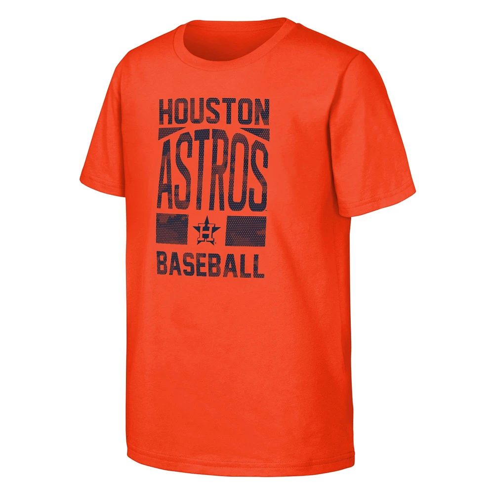 T-shirt orange pour jeunes fanatiques des Astros de Houston