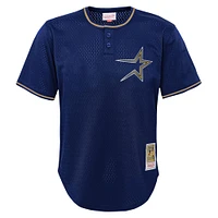 Youth Mitchell & Ness Craig Biggio Navy Houston Astros Cooperstown Collection Mesh Batting Practice Jersey