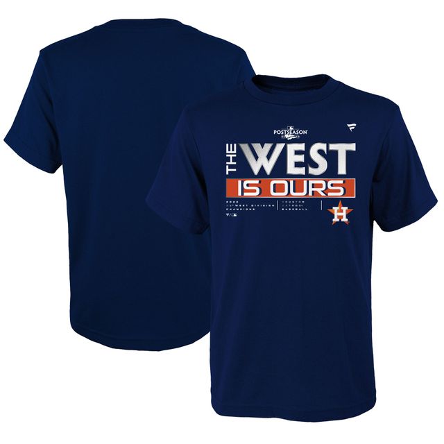 T-shirt pour jeune bleu marine Houston Astros 2022 AL West Division Champions Locker Room