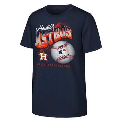 T-shirt bleu marine Outta Here pour jeunes des Astros de Houston