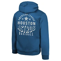 Youth Navy Houston Astros Team Banner Washed Pullover Hoodie