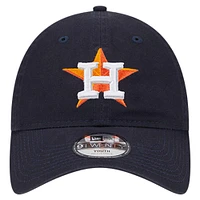 Youth New Era Navy Houston Astros Team Color 9TWENTY Adjustable Hat