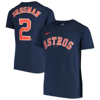 Alex Bregman Houston Astros Majestic Threads 2022 World Series Champions  Name & Number Tri-Blend T-Shirt - Heather Gray