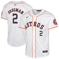 Maillot Nike Alex Bregman blanc Houston Astros à domicile en édition limitée pour jeunes