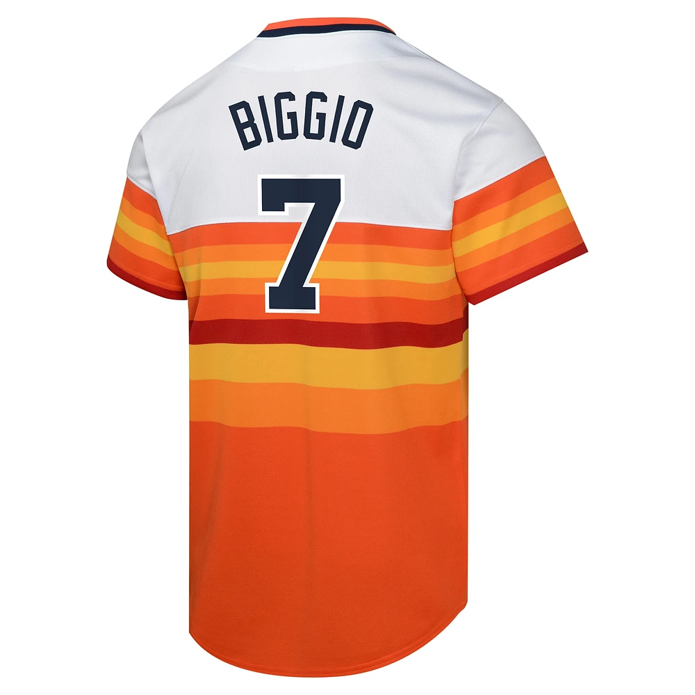 maillot de joueur Nike Craig Biggio pour jeunes, blanc, Astros Houston, collection Cooperstown, limité