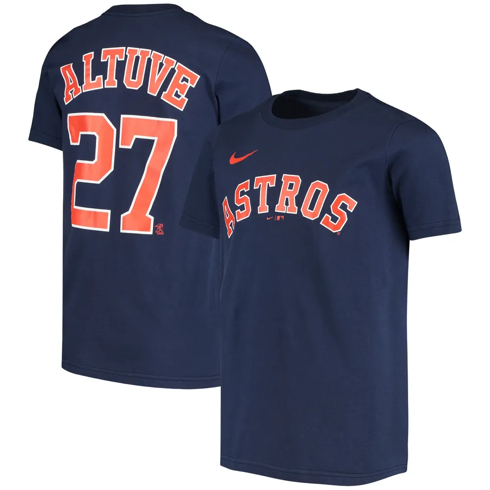 Nike Men's Jose Altuve Navy Houston Astros 2023 Gold Collection Name and  Number T-shirt