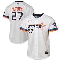 Maillot Nike Jose Altuve blanc pour jeune joueur des Astros de Houston 2025 City Connect Limited