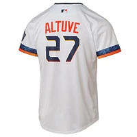 Maillot Nike Jose Altuve blanc pour jeune joueur des Astros de Houston 2025 City Connect Limited