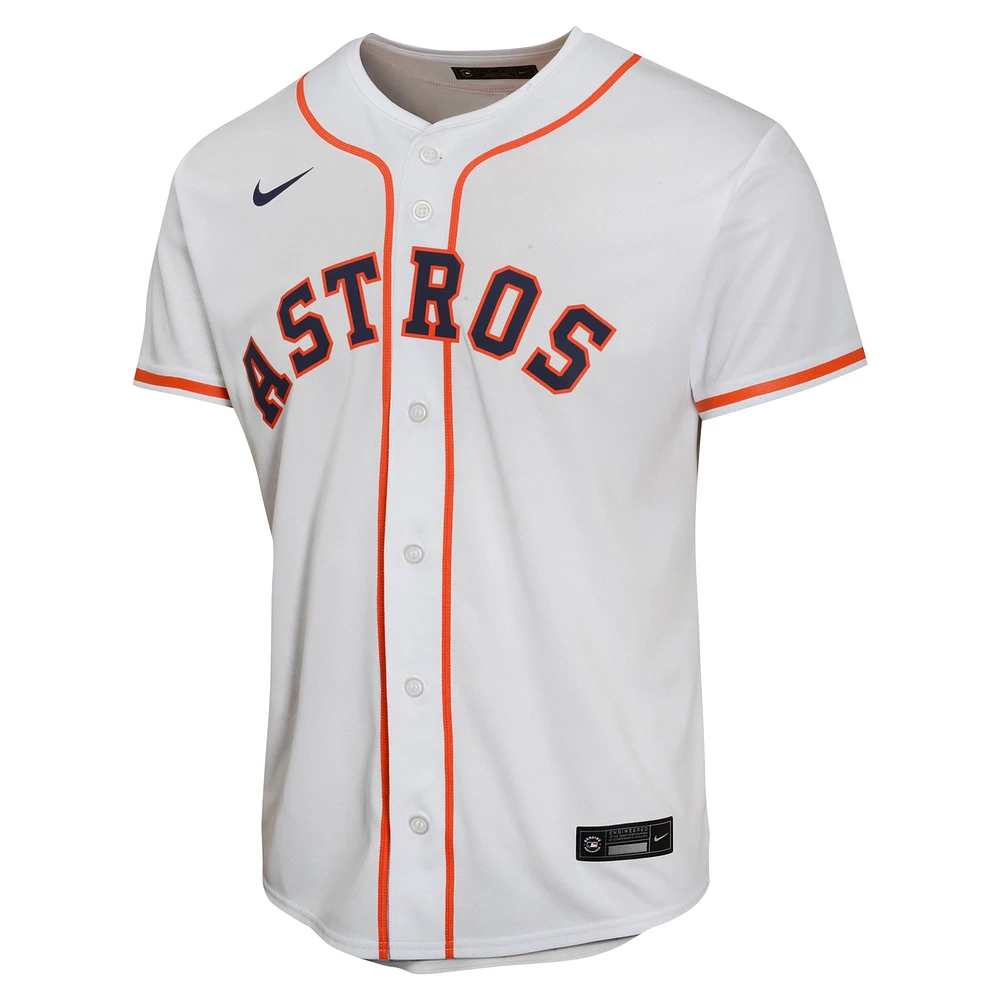 Maillot Nike Jose Altuve pour jeunes Astros de Houston, blanc, joueur match à domicile