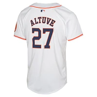 Maillot de joueur Nike Jose Altuve pour jeunes Astros Houston blanc à domicile limit