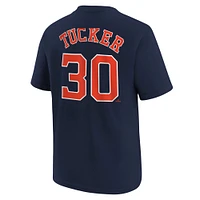 T-shirt avec nom et numéro Nike Kyle Tucker pour jeunes Astros de Houston, bleu marine