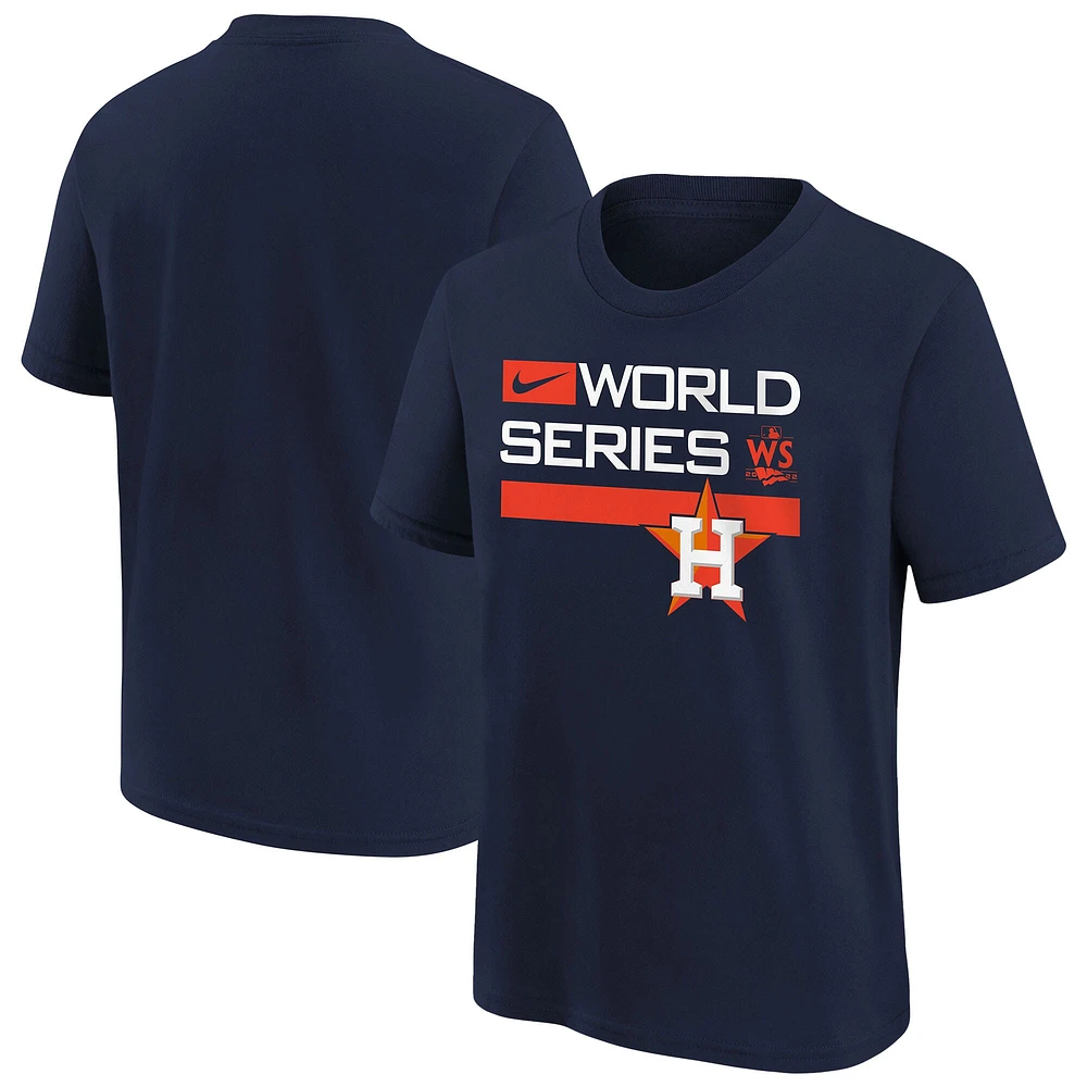 Youth Nike Navy Houston Astros 2022 World Series - Authentic Collection Dugout T-Shirt