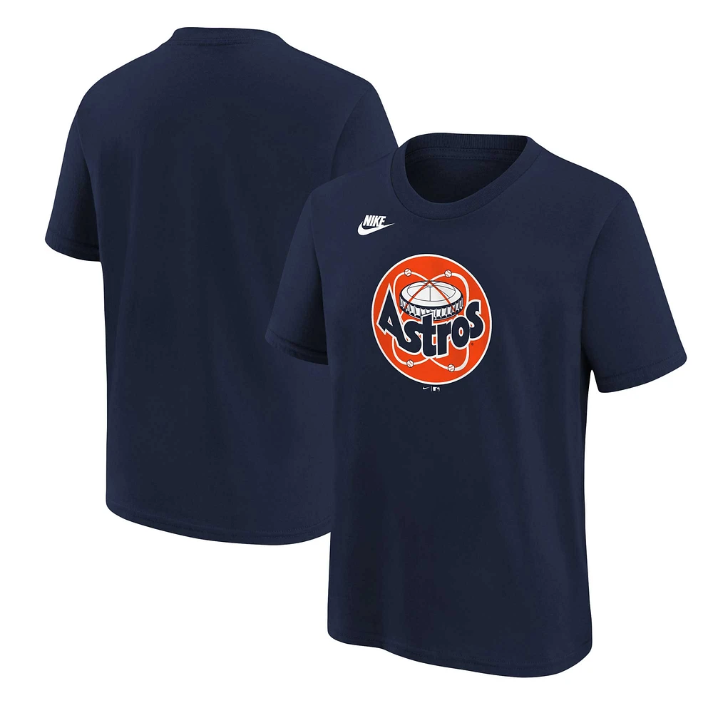 T-shirt Nike bleu marine avec logo de l'équipe des Houston Astros la collection Cooperstown pour jeunes