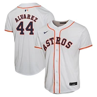 Maillot de joueur match à domicile Nike Yordan Alvarez pour jeunes des Astros Houston, blanc