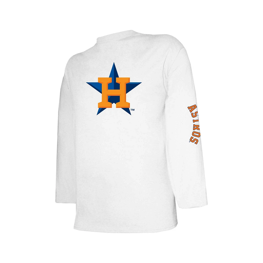 Ensemble de t-shirts bleu marine/blanc Houston Astros pour jeunes