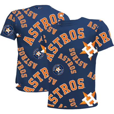 Houston Astros Stitches Youth Allover Team T-Shirt - Navy