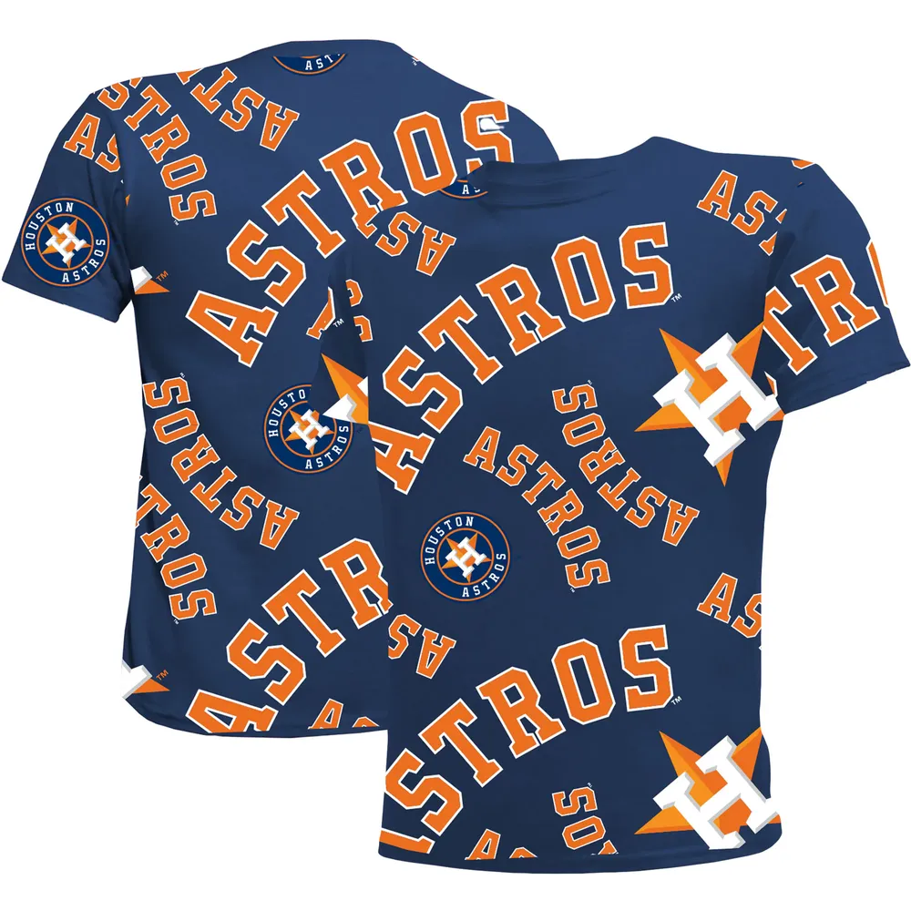 T-shirt bleu marine Houston Astros Allover Team pour jeune