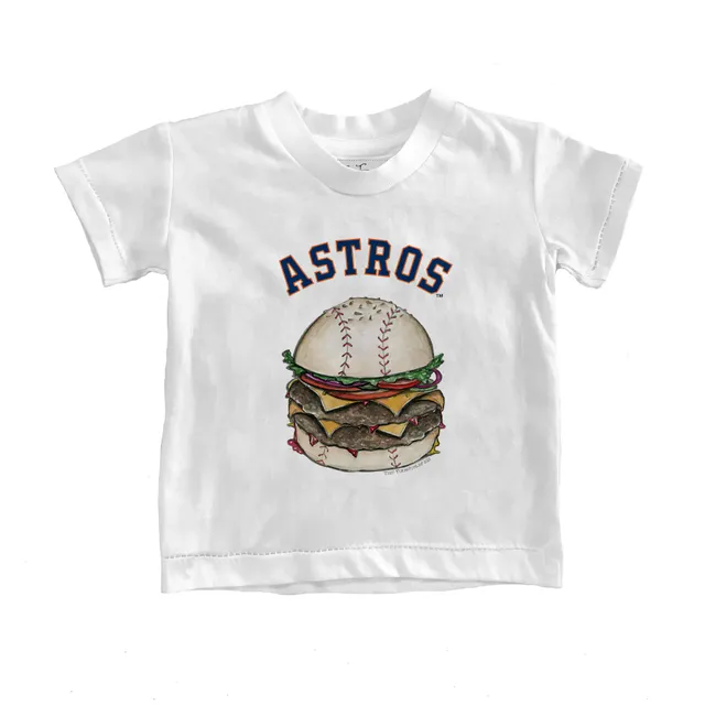 Tiny Turnip Houston Astros Babes Fringe Tee Youth XL (14) / White