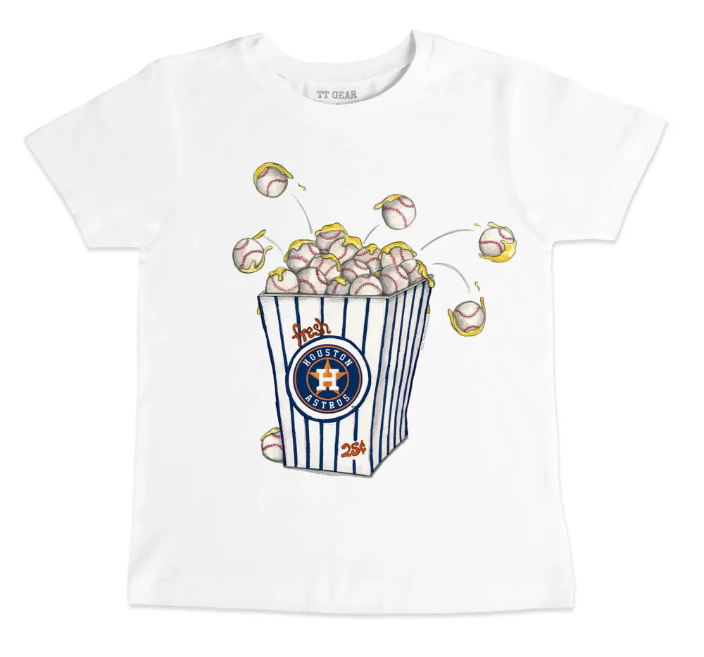 Lids Houston Astros Tiny Turnip Youth Popcorn T-Shirt - White