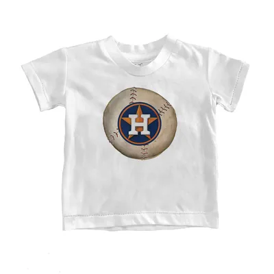 Women's Tiny Turnip Navy Houston Astros Blooming Baseballs T-Shirt