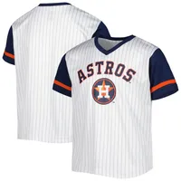 MLB Productions Youth White/Navy Houston Astros V-Neck T-Shirt