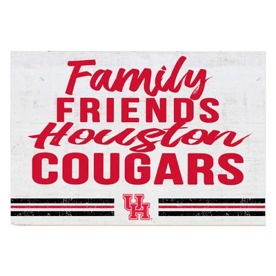 Houston Cougars 24'' x 34'' Friends Family Wall Art