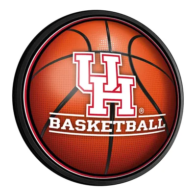 Houston Cougars Basketball 18'' Round Slimline Illuminated Wall Sign