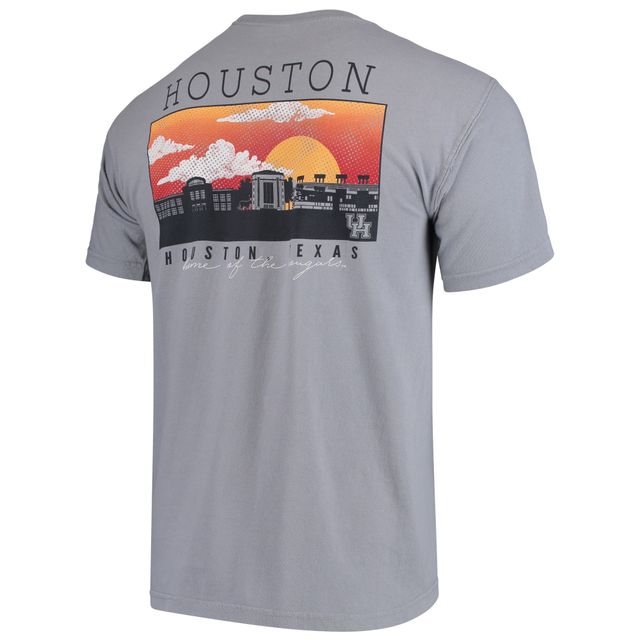 T-Shirt Houston Cougars Comfort Colours Campus Scenery - Gris