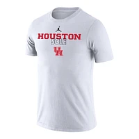 Jordan Brand  White Houston Cougars 2023 On Court Bench T-Shirt
