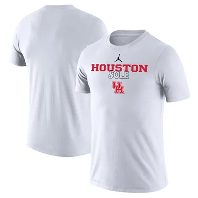 T-shirt Jordan Brand Houston Cougars 2023 On Court Bench blanc