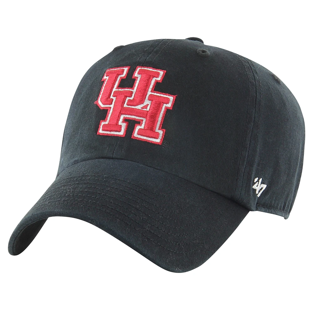 Casquette réglable Clean Up '47 noire des Houston Cougars pour hommes