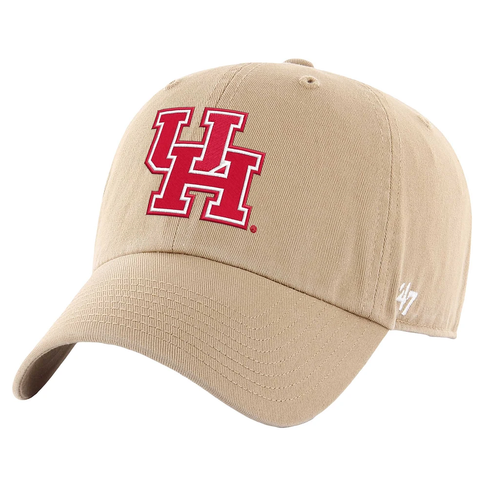 Casquette ajustable Clean Up '47 kaki Houston Cougars pour hommes