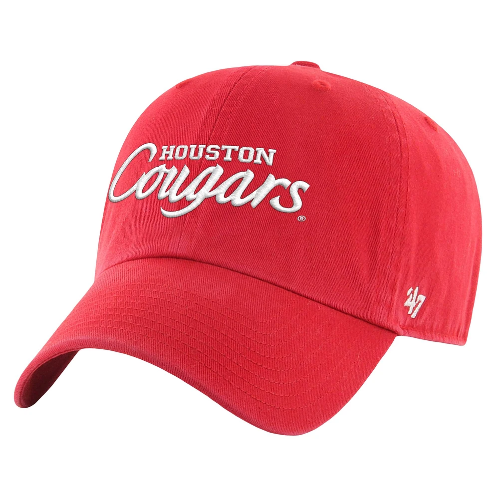 Casquette ajustable Clean Up '47 Red Houston Cougars pour hommes