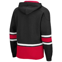 Men's Colosseum Black Houston Cougars Lace Up 3.0 Pullover Hoodie