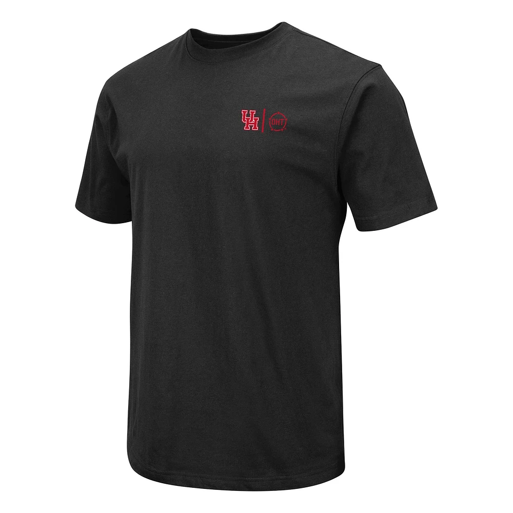 T-shirt d'appréciation militaire Colosseum Houston Cougars OHT pour homme, noir