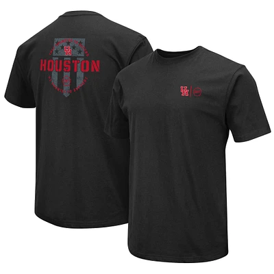 Men's Colosseum Black Houston Cougars OHT Military Appreciation T-Shirt