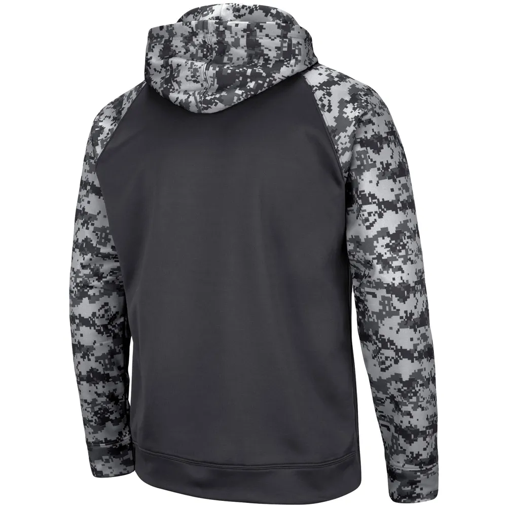 Sweat à capuche Colosseum Charcoal Houston Cougars OHT Military Appreciation Digital Camo pour homme