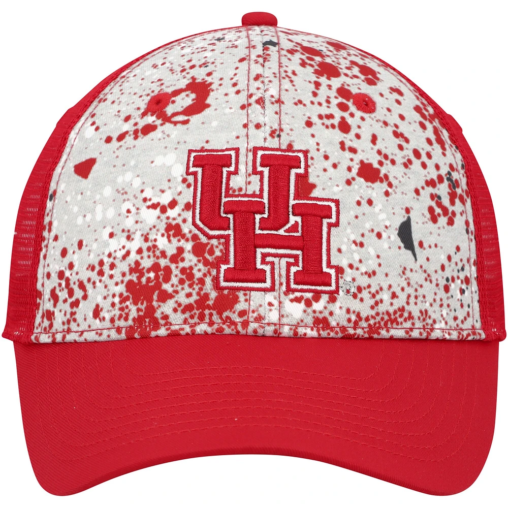 Casquette Snapback Colosseum Houston Cougars Love Fern pour homme, gris/rouge