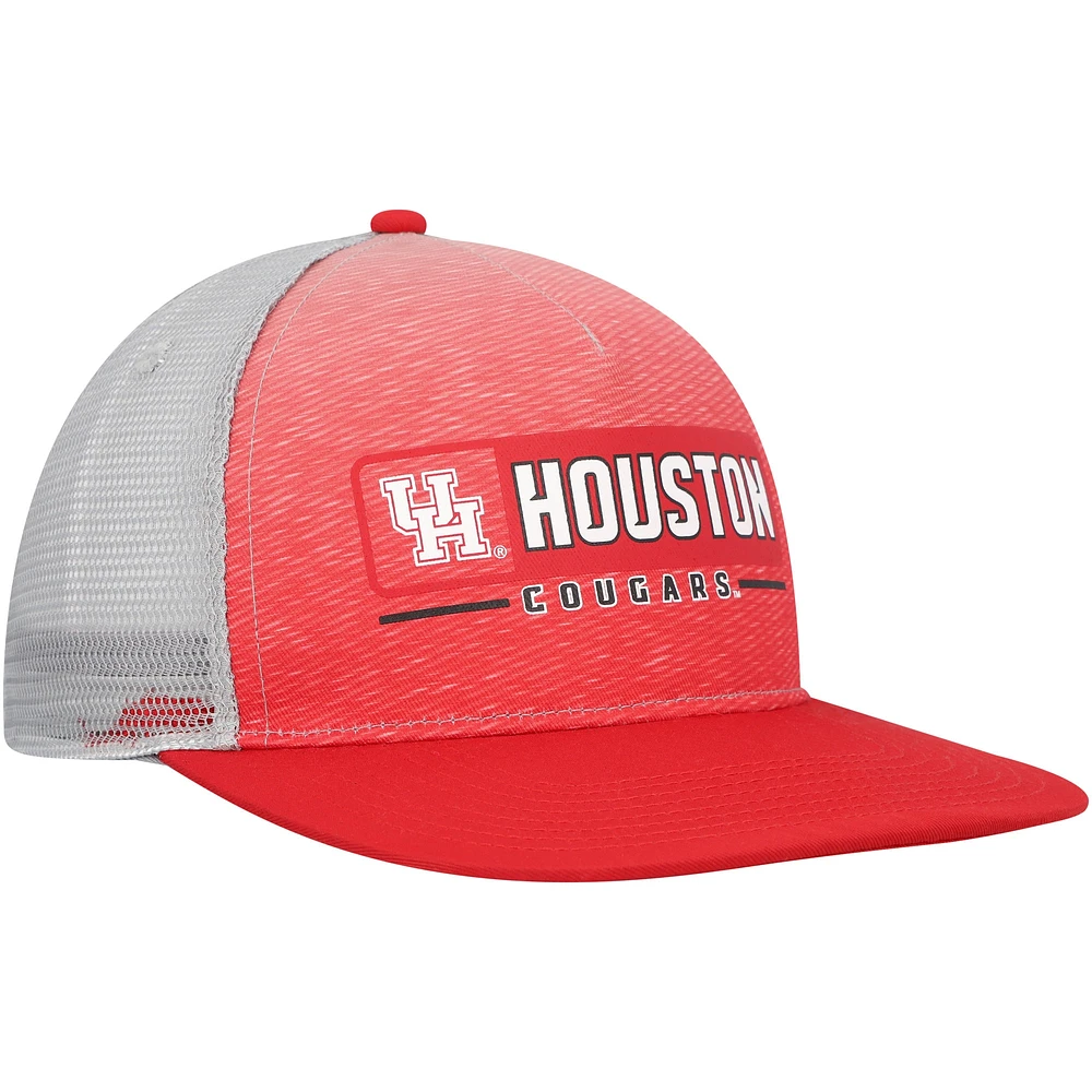 Men's Colosseum  Red/Gray Houston Cougars Snapback Hat