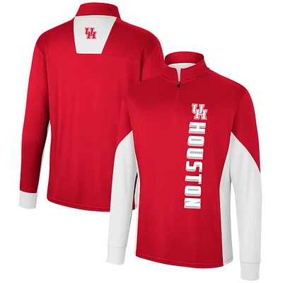 Haut à quart de zip Bart Colosseum Red Houston Cougars pour hommes