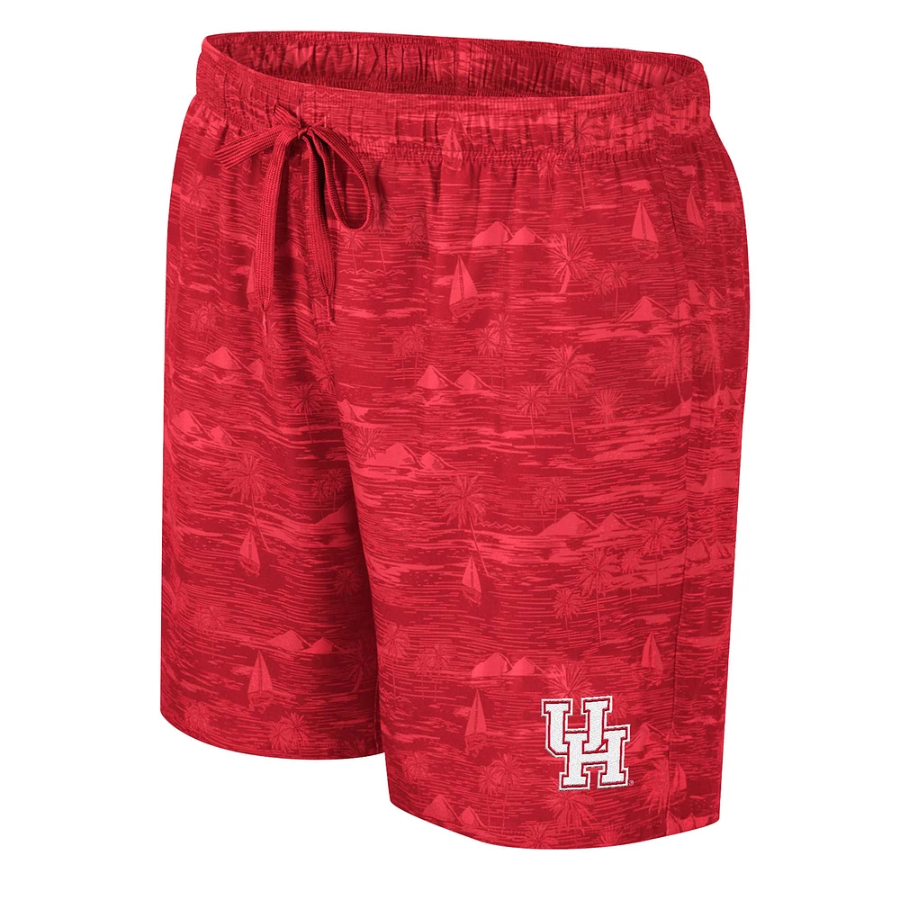 Short de bain Ozark Colosseum rouge Houston Cougars pour hommes