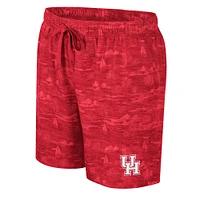 Men's Colosseum Red Houston Cougars Ozark Swim Shorts