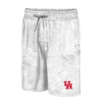 Men's Colosseum White Houston Cougars Realtree Aspect Ohana Swim Shorts