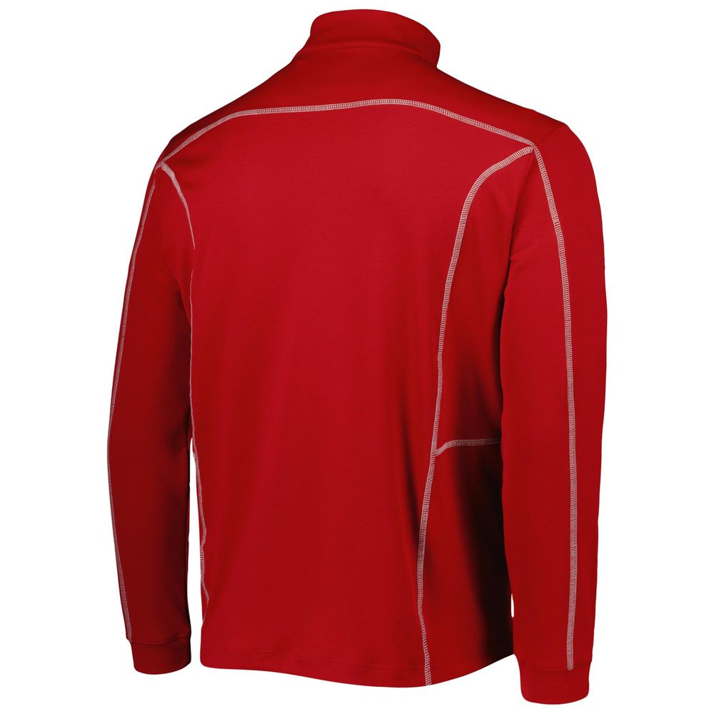 Men's Columbia Golf Red Houston Cougars Shotgun Quarter-Zip Pullover Jacket